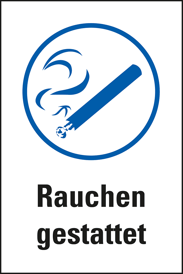 Rauchen gestattet